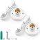 Yexiya 2 Pcs Plug-in Light Socket with on off Switch E26/E27