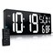CYMHCHL 17.2"Large Digital Wall Clock Large Display with Remote Control 180&deg;Visible