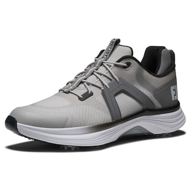 FootJoy Men's Hyperflex Golf Shoe, Grey/White/Charcoal, 9.5
