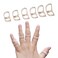Soft Home 6 Pack Oval Finger Splints Waterproof Finger Splint for Arthritis, Trigger Finger,Mallet Fingers - Trigger Finger splints For Thumb, Index, Middle, Pinky or Ring Finger(3,4,5,6,7,8