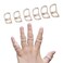 Soft Home 6 Pack Oval Finger Splints Waterproof Finger Splint for Arthritis, Trigger Finger,Mallet Fingers - Trigger Finger splints For Thumb, Index, Middle, Pinky or Ring Finger(3,4,5,6,7,8