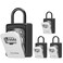 Puroma Key Lock Box Large with Code Lockbox Outdoor Wall Mount Safe 4 Gray