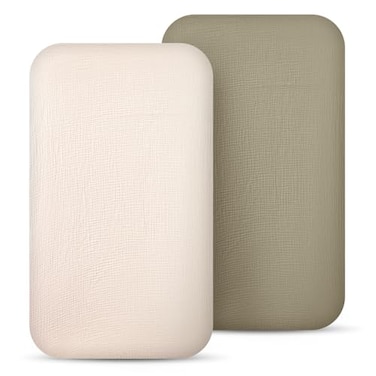 lulumoon Muslin Fitted Bassinet Sheet: Compatible with Most Bedside Sleeper