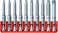 PB Swiss Tools Torx Bit Block PB E6.705 CN100% Swiss Made10-Piece Bit Set with Long E6 1/4" PrecisionBits Sized T10-T40