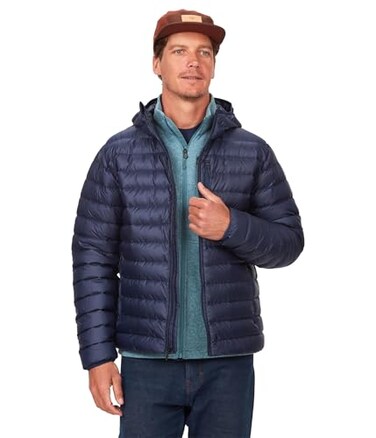 MARMOT Highlander Men's Down Full-Zip Midlayer Hoody, Arctic Navy, Medium