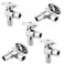 HeSun 5PC 1/2" PEX-A Expansion x 3/8" OD Compression Angle Stop Valve