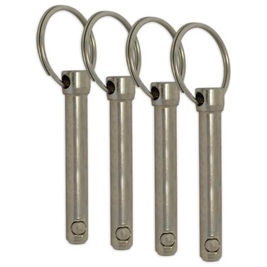 YEUNAS 5/16" Diameter Quick Release Pin, Total Length 3.15", Effective Length 2.44", Stronger with Reinforced Pull Tab (4 Pack