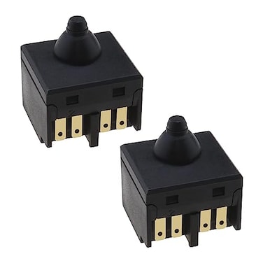 Micro Traders 2PCS Angle Grinder Switch for 100mm 4" Angle Grinder Push Button Power Switch Replacement Handheld Electric Tool Accessories