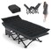 Generic Camping Cot, 28'' Wide Sleeping Cots for Adults, IndoorOutdoor with Pad