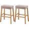 YISUN Stool Covers Rectangle - 2 Pack Stretch Waterproof Saddle Seat Cover Counter Bar Stools Bar Chairs Covers Kitchen Island Chairs Cushion Protector