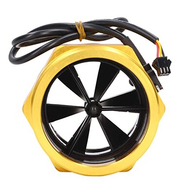 Eujgoov Water Flows Sensor 3in Turbine Water Flows Sensor , Water Flows Switch Flowmeter Induction Switch NPN Output Liquid Flows Meter for Water Vending Machines