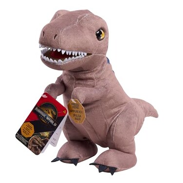 Just Play JURASSIC WORLD Rebirth Roaring T. rex Interactive Plush Dinosaur