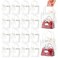 Ohuimrt 50 Pack 4.92" x 2.75" x 5.9" Clear Plastic Gift Bags with Handles