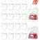 Ohuimrt 50 Pack 4.92" x 2.75" x 5.9" Clear Plastic Gift Bags with Handles