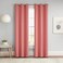 Eclipse Darrell Blackout Grommet Curtain, 37x63, Coral