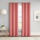 Eclipse Darrell Blackout Grommet Curtain, 37x63, Coral