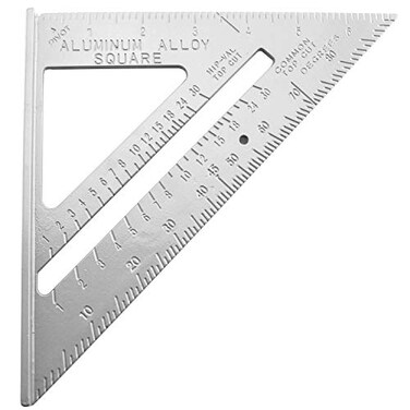 TAODAN 7 inch Aluminum Rafter Angle Square Frame Measuring Carpenter Measurement Layout Tool