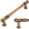 KOOFIZO 10 Pack 5 in Antique Brass Cabinet Pulls, Brass Drawer Handles P30
