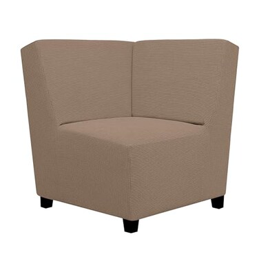 Easy-Going Stretch Soft Sectional Corner Sofa Couch Slipcover Camel