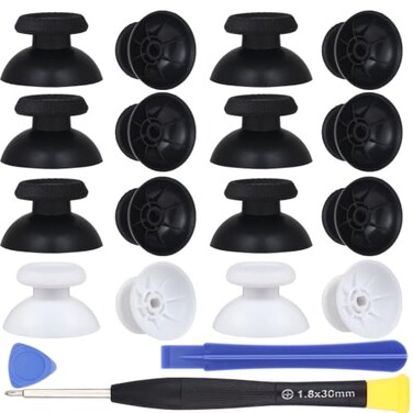 Ikpek 16 Pack Replacement Thumbsticks for DualSense PS5 Controller, Custom Analog Thumb Stick Joystick Grip Replacement for PlayStation 5 Controller, for PS4 All Model Controller
