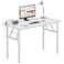 Need Office Computer Desk 39.3 Inch Sturdy Folding Laptop Table White