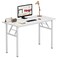 Need Office Computer Desk 39.3 Inch Sturdy Folding Laptop Table White