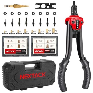 NEXTACK 13" Rivnut Tool Kit with 8 Swap Mandrels120 Nutserts
