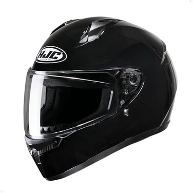 HJC C10 Solid Full Face Motorcycle Helmet (Black, X-Small