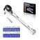 WORKPRO 1/4" Mini Ratchet Wrench Set with Screwdriver Bit Set, 72-Tooth
