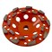 EDiamondTools 5" High Performance Diamond Grinding Wheels, 5/8"-11 Threaded Arbor