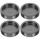 DOITOOL 4PCS Round Graphite Ingot Mold, Crucible Mould for Metal Casting Melting Refining Silver Gold Copper Aluminum Brass, 10ml Small Capacity Graphite Crucible for Jewelry Making