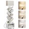 Evermagin 6 Tier Tree Bookshelf with Light, Bookcase, White