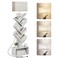 Evermagin 6 Tier Tree Bookshelf with Light, Bookcase, White