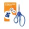 Fiskars 5" SoftGrip Kids Left-Handed Pointed-Tip Scissors, Ages 4-7, Blue