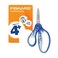 Fiskars 5" SoftGrip Kids Left-Handed Pointed-Tip Scissors, Ages 4-7, Blue