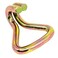 ZLYY 4pcs Double J Hook,Heavy Duty Ratchet Double J-Hooks for 1.5" Tie Down Strap Webbing