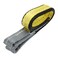 PATIKIL Lift Strap 1" x2', 2-Ply Polyester Tie Down Web Straps 3100lbs Capacity for Lifting Moving Rigging Hoisting, Yellow