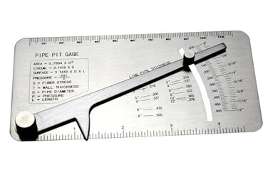 RIVERWELD Pipe Pit Gauge Welding Gage Test Ulnar Welder Inspection