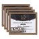 KINLINK 8.5x11 Picture Frame Brown Wood, Solid Wood Diploma Frames with Acrylic Plexiglass for Pictures, Certificate Degree Document Frame Tabletop and Wall Mounting Display, 4 Pack