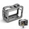 Zopsc Protective Case for Osmo Action Camera, Housing Shell Case Protective Cage with 2 Cold Shoe Mount, SilverWhite.