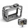 Zopsc Protective Case for Osmo Action Camera, Housing Shell Case Protective Cage with 2 Cold Shoe Mount, SilverWhite.