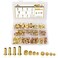 HASAOMOI 220PCS Brass Compression Sleeve Ferrule Insert Nuts Fittings Kit