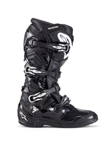 Alpinestars Tech 7 Boots, High-Performance Motocross Boots, CE-Certified, 5, Black