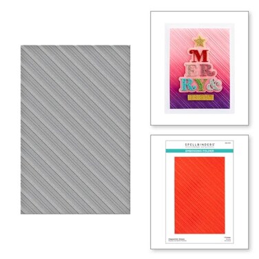 Spellbinders SES-055 Peppermint Stripes Embossing Folder