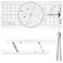 OMISTAR 3 Pcs Basic Navigation Set, Including Marine Parallel Ruler, Nautical Protractor, and Navigation Fixed Point Divider, Marine Accessories with Clear Scales for Boat