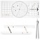 OMISTAR 3 Pcs Basic Navigation Set, Including Marine Parallel Ruler, Nautical Protractor, and Navigation Fixed Point Divider, Marine Accessories with Clear Scales for Boat