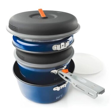 GSI Outdoors Bugaboo Base Camper Medium, 3L2L Pots, 8 in Frypan