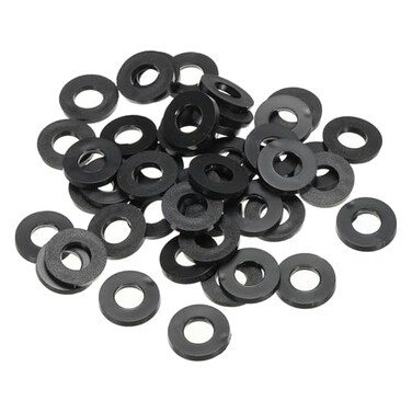 PATIKIL M8 Rubber Flat Washer 60 Pack 8mm ID 16mm OD 2.2mm Thick,Black