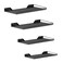 WALMANN Garage Wall Shelf, 4 Mixed-Size Wall-Mounted Storage Shelves