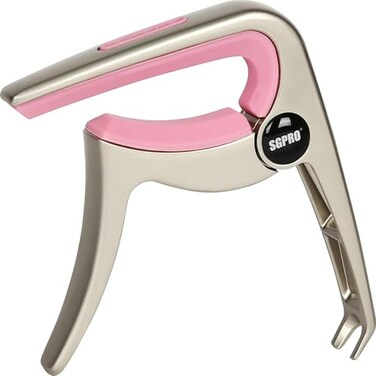 SGPRO SG-GC20B 3-in-1 Guitar Capo with Pin Puller, Pink